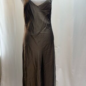 Zara Brown Backless Dress